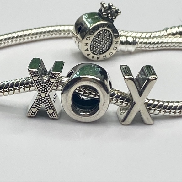 Sterling Silver Letter X Charm - Picture 4 of 9
